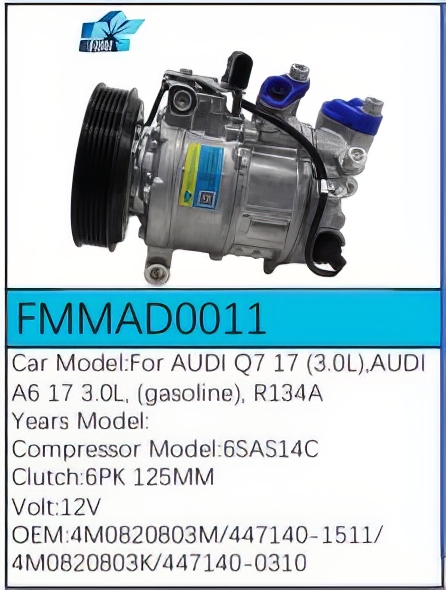 PartzBiz CE: -Compressor for Audi - FMMAD0011 PartzBiz CE: -Compressor for Audi - FMMAD0011
