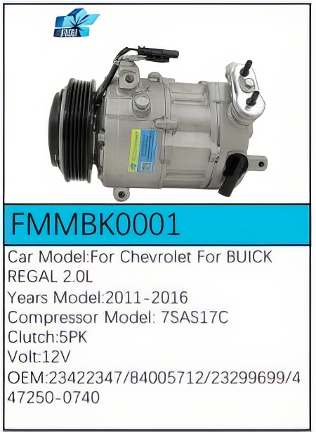 PartzBiz CE: -Compressor for Buick - FMMBK0001 PartzBiz CE: -Compressor for Buick - FMMBK0001