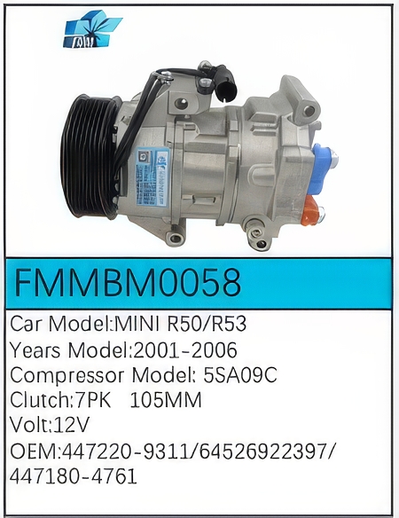 PartzBiz CE: -Compressor for BMW - FMMBM0058 PartzBiz CE: -Compressor for BMW - FMMBM0058