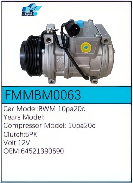PartzBiz CE: -Compressor for BMW - FMMBM0063 PartzBiz CE: -Compressor for BMW - FMMBM0063