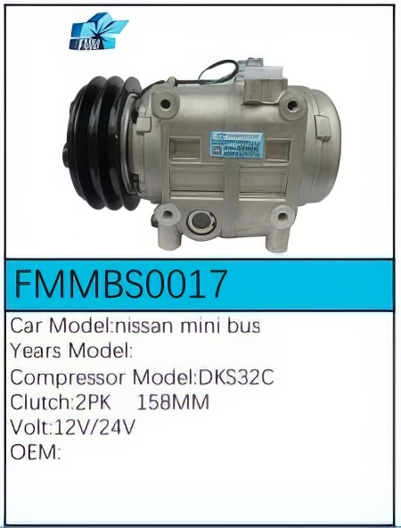 PartzBiz CE: -Compressor for Nissan - FMMBS0017 PartzBiz CE: -Compressor for Nissan - FMMBS0017
