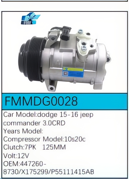 PartzBiz CE: -Compressor for Dodge - FMMDG0028 PartzBiz CE: -Compressor for Dodge - FMMDG0028