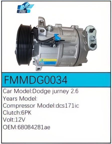 PartzBiz CE: -Compressor for Dodge - FMMDG0034 PartzBiz CE: -Compressor for Dodge - FMMDG0034