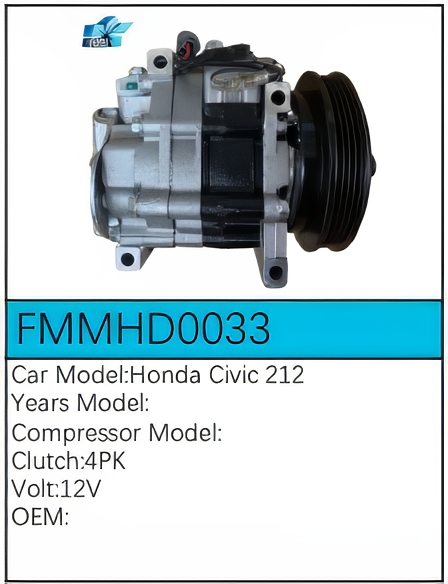 PartzBiz CE: -สำหรับคอมเพรสเซอร์ Honda - FMMHD0033 PartzBiz CE: -สำหรับคอมเพรสเซอร์ Honda - FMMHD0033