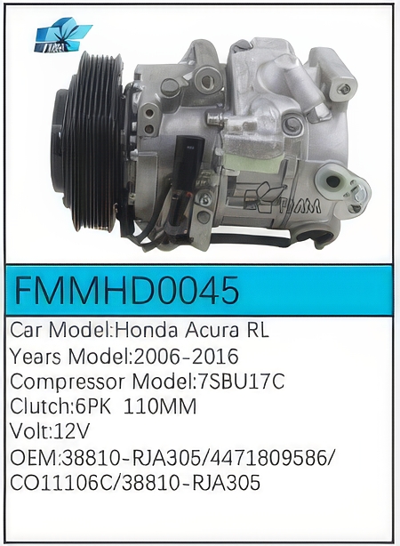 PartzBiz CE: -Compressor for Honda - FMMHD0045 PartzBiz CE: -Compressor for Honda - FMMHD0045