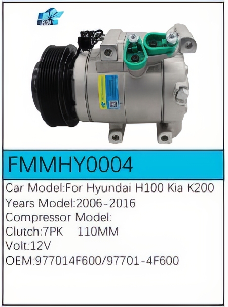 PartzBiz CE: -สำหรับคอมเพรสเซอร์ Hyundai - FMMHY0004 PartzBiz CE: -สำหรับคอมเพรสเซอร์ Hyundai - FMMHY0004