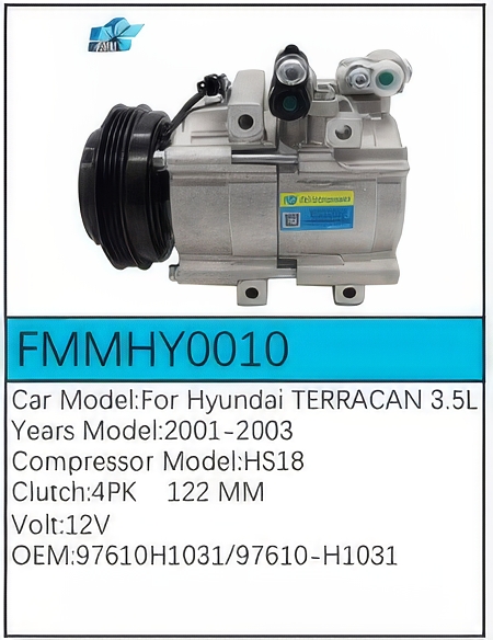 PartzBiz CE: -สำหรับคอมเพรสเซอร์ Hyundai - FMMHY0010 PartzBiz CE: -สำหรับคอมเพรสเซอร์ Hyundai - FMMHY0010