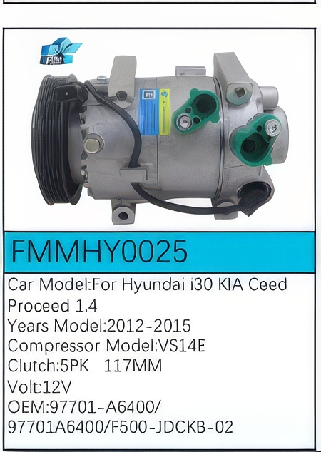 PartzBiz CE: -สำหรับคอมเพรสเซอร์ Hyundai - FMMHY0025 PartzBiz CE: -สำหรับคอมเพรสเซอร์ Hyundai - FMMHY0025