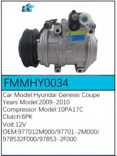 PartzBiz CE: -Compressor for Hyundai - FMMHY0034 PartzBiz CE: -Compressor for Hyundai - FMMHY0034