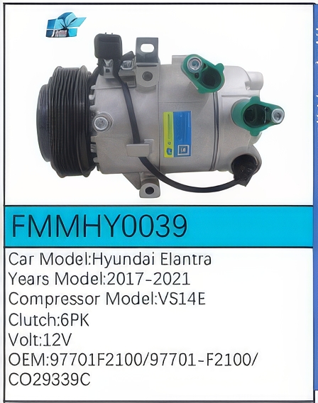 PartzBiz CE: -Compressor for Hyundai - FMMHY0039 PartzBiz CE: -Compressor for Hyundai - FMMHY0039