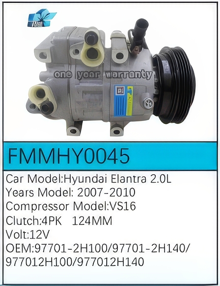 PartzBiz CE: -Compressor for Hyundai - FMMHY0045 PartzBiz CE: -Compressor for Hyundai - FMMHY0045