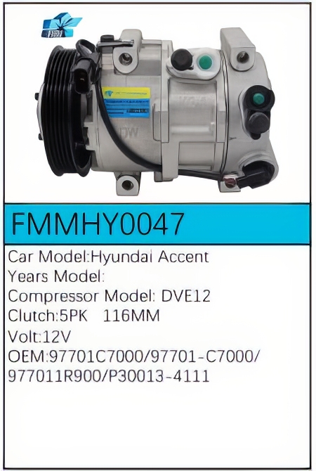 PartzBiz CE: -Compressor for Hyundai - FMMHY0047 PartzBiz CE: -Compressor for Hyundai - FMMHY0047
