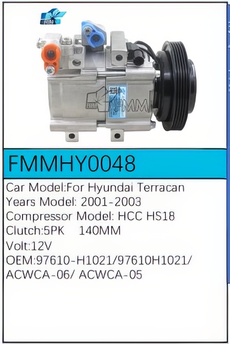 PartzBiz CE: -Compressor for Hyundai - FMMHY0048 PartzBiz CE: -Compressor for Hyundai - FMMHY0048
