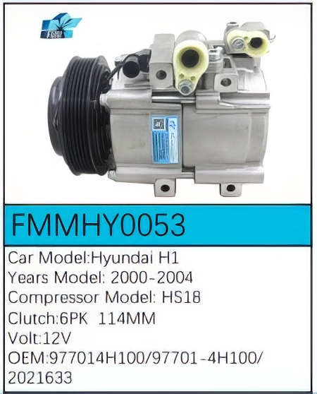PartzBiz CE: -Compressor for Hyundai - FMMHY0053 PartzBiz CE: -Compressor for Hyundai - FMMHY0053