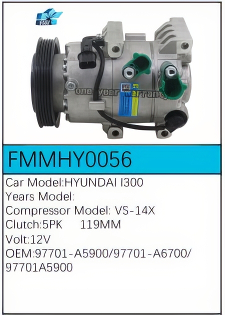 PartzBiz CE: -Compressor for Hyundai - FMMHY0056 PartzBiz CE: -Compressor for Hyundai - FMMHY0056