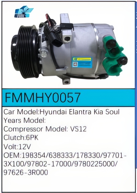 PartzBiz CE: -Compressor for Hyundai - FMMHY0057 PartzBiz CE: -Compressor for Hyundai - FMMHY0057