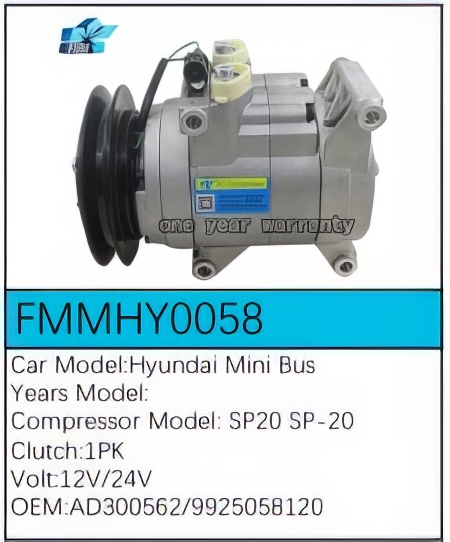 PartzBiz CE: -Compressor for Hyundai - FMMHY0058 PartzBiz CE: -Compressor for Hyundai - FMMHY0058