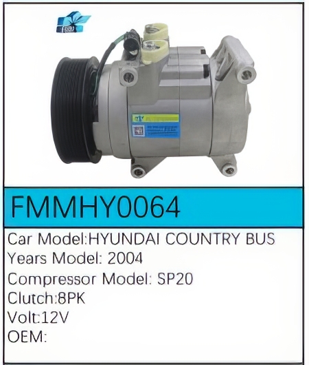 PartzBiz CE: -Compressor for Hyundai - FMMHY0064 PartzBiz CE: -Compressor for Hyundai - FMMHY0064