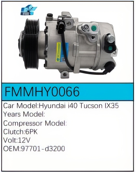PartzBiz CE: -Compressor for Hyundai - FMMHY0066 PartzBiz CE: -Compressor for Hyundai - FMMHY0066