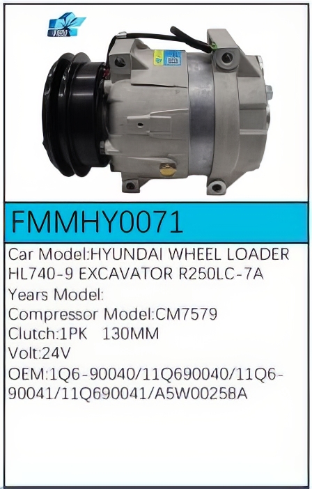 PartzBiz CE: -Compressor for Hyundai - FMMHY0071 PartzBiz CE: -Compressor for Hyundai - FMMHY0071