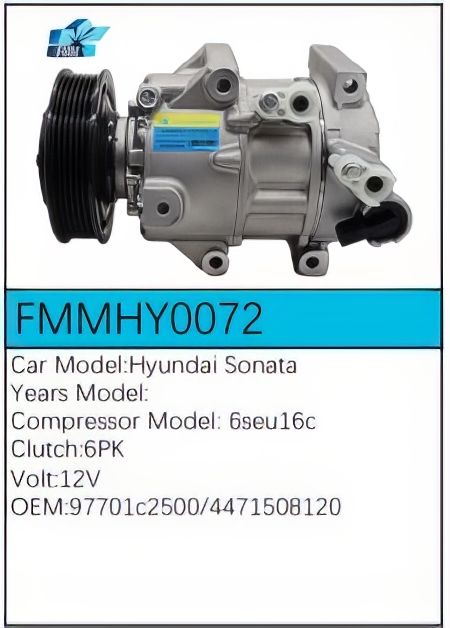 PartzBiz CE: -Compressor for Hyundai - FMMHY0072 PartzBiz CE: -Compressor for Hyundai - FMMHY0072