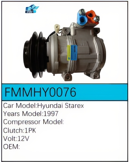 PartzBiz CE: -Compressor for Hyundai - FMMHY0076 PartzBiz CE: -Compressor for Hyundai - FMMHY0076