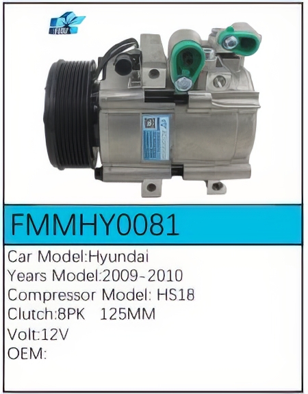 PartzBiz CE: -Compressor for Hyundai - FMMHY0081 PartzBiz CE: -Compressor for Hyundai - FMMHY0081