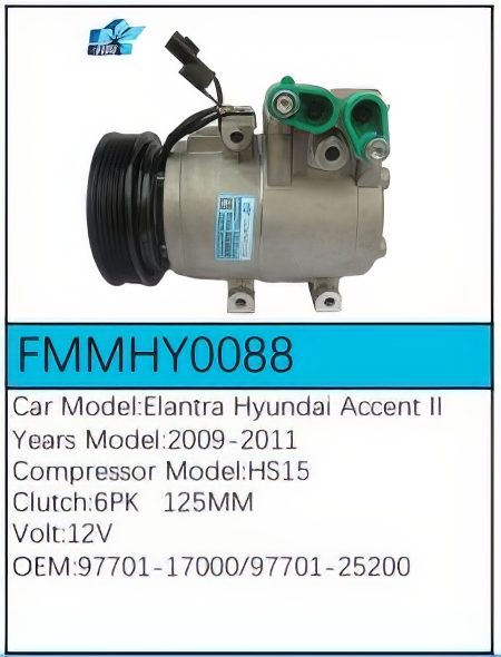 PartzBiz CE: -สำหรับคอมเพรสเซอร์ Hyundai - FMMHY0088 PartzBiz CE: -สำหรับคอมเพรสเซอร์ Hyundai - FMMHY0088