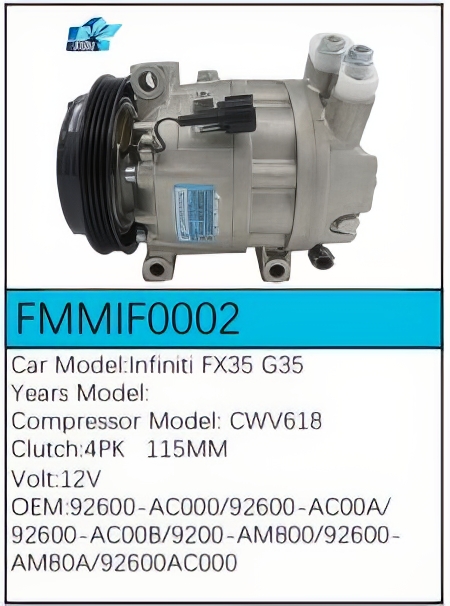 PartzBiz CE: -สำหรับคอมเพรสเซอร์ Infiniti - FMMIF0002 PartzBiz CE: -สำหรับคอมเพรสเซอร์ Infiniti - FMMIF0002