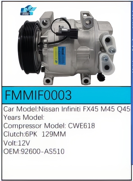 PartzBiz CE: -Compressor for Infiniti - FMMIF0003 PartzBiz CE: -Compressor for Infiniti - FMMIF0003