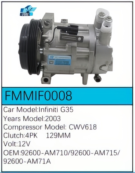 PartzBiz CE: -สำหรับคอมเพรสเซอร์ Infiniti - FMMIF0008 PartzBiz CE: -สำหรับคอมเพรสเซอร์ Infiniti - FMMIF0008