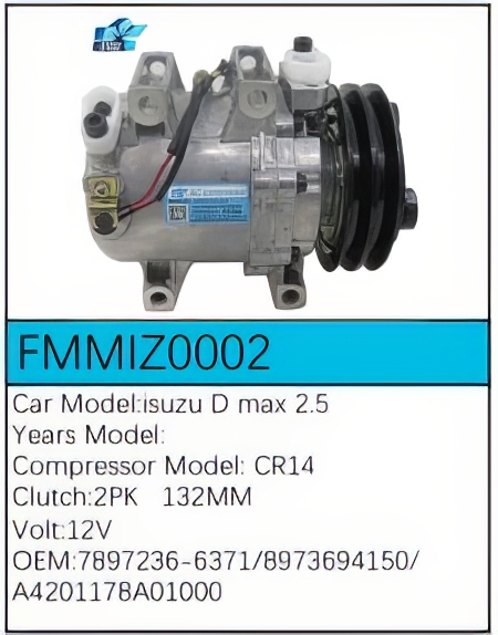 PartzBiz CE: -สำหรับคอมเพรสเซอร์ Isuzu - FMMIZ0002 PartzBiz CE: -สำหรับคอมเพรสเซอร์ Isuzu - FMMIZ0002
