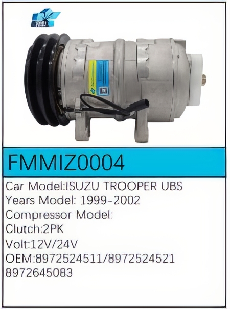 PartzBiz CE: -สำหรับคอมเพรสเซอร์ Isuzu - FMMIZ0004 PartzBiz CE: -สำหรับคอมเพรสเซอร์ Isuzu - FMMIZ0004