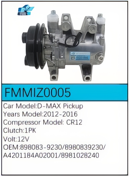 PartzBiz CE: -Compressor for Isuzu - FMMIZ0005 PartzBiz CE: -Compressor for Isuzu - FMMIZ0005
