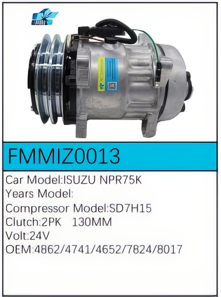PartzBiz CE: -สำหรับคอมเพรสเซอร์ Isuzu - FMMIZ0013 PartzBiz CE: -สำหรับคอมเพรสเซอร์ Isuzu - FMMIZ0013