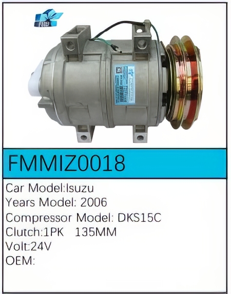 PartzBiz CE: -สำหรับคอมเพรสเซอร์ Isuzu - FMMIZ0018 PartzBiz CE: -สำหรับคอมเพรสเซอร์ Isuzu - FMMIZ0018