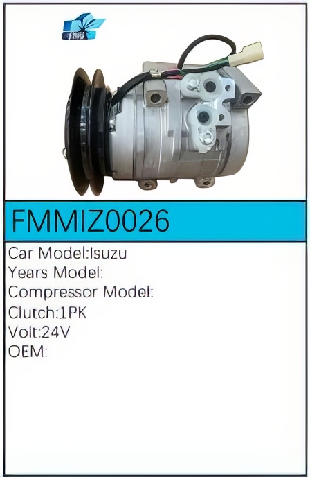 PartzBiz CE: -Compressor for Isuzu - FMMIZ0026 PartzBiz CE: -Compressor for Isuzu - FMMIZ0026