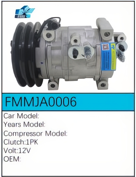 PartzBiz CE: -สำหรับคอมเพรสเซอร์ JAC - FMMJA0006 PartzBiz CE: -สำหรับคอมเพรสเซอร์ JAC - FMMJA0006