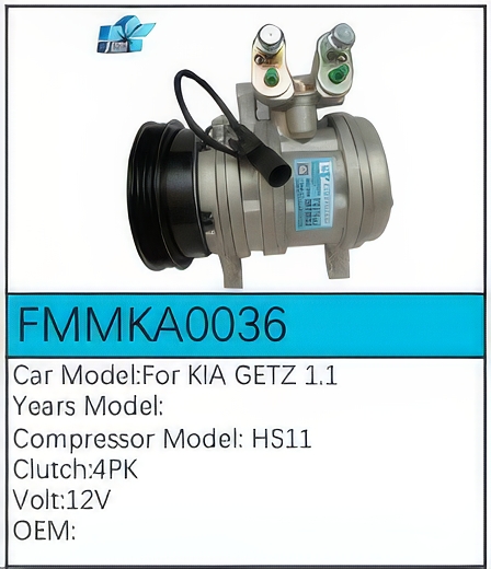 PartzBiz CE: -Compressor for Kia - FMMKA0036 PartzBiz CE: -Compressor for Kia - FMMKA0036