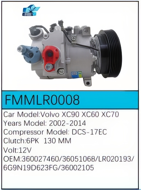 PartzBiz CE: -Compressor for Volvo - FMMLR0008 PartzBiz CE: -Compressor for Volvo - FMMLR0008