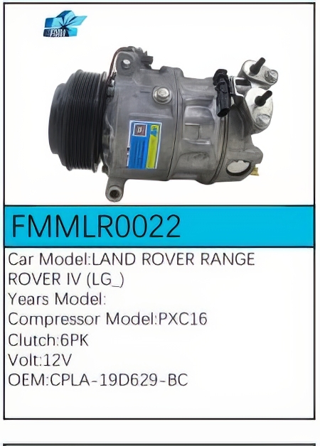 PartzBiz CE: -Compressor for Land Rover - FMMLR0022 PartzBiz CE: -Compressor for Land Rover - FMMLR0022