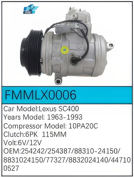 PartzBiz CE: -สำหรับคอมเพรสเซอร์ Lexus - FMMLX0006 PartzBiz CE: -สำหรับคอมเพรสเซอร์ Lexus - FMMLX0006
