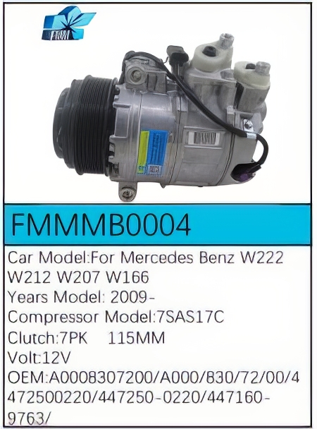 PartzBiz CE: -Compressor for Mercedes-Benz - FMMMB0004 PartzBiz CE: -Compressor for Mercedes-Benz - FMMMB0004
