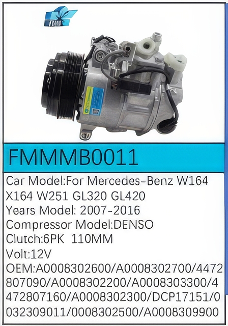 PartzBiz CE: -Compressor for Mercedes-Benz - FMMMB0011 PartzBiz CE: -Compressor for Mercedes-Benz - FMMMB0011