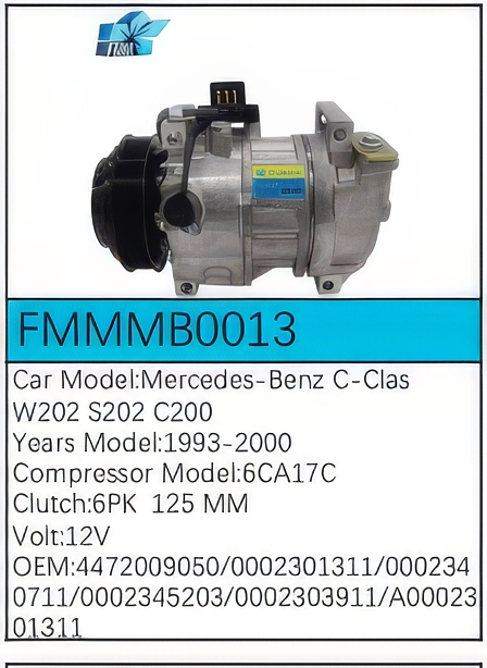 PartzBiz CE: -Compressor for Mercedes-Benz - FMMMB0013 PartzBiz CE: -Compressor for Mercedes-Benz - FMMMB0013
