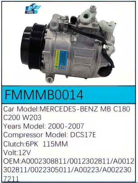 PartzBiz CE: -Compressor for Mercedes-Benz - FMMMB0014 PartzBiz CE: -Compressor for Mercedes-Benz - FMMMB0014