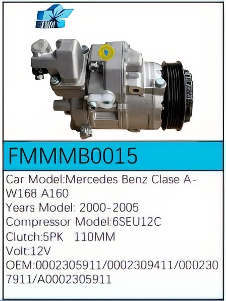 PartzBiz CE: -Compressor for Mercedes-Benz - FMMMB0015 PartzBiz CE: -Compressor for Mercedes-Benz - FMMMB0015