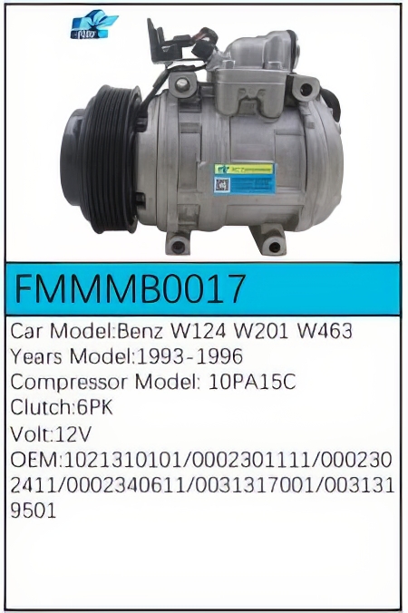 PartzBiz CE: -Compressor for Mercedes-Benz - FMMMB0017 PartzBiz CE: -Compressor for Mercedes-Benz - FMMMB0017