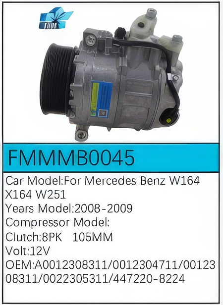 PartzBiz CE: -Compressor for Mercedes-Benz - FMMMB0045 PartzBiz CE: -Compressor for Mercedes-Benz - FMMMB0045