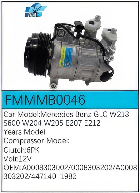 PartzBiz CE: -Compressor for Mercedes-Benz - FMMMB0046 PartzBiz CE: -Compressor for Mercedes-Benz - FMMMB0046